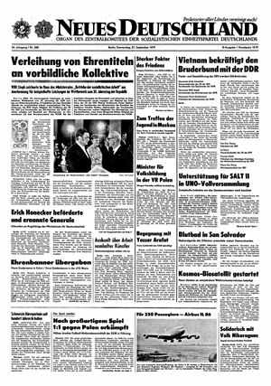 Neues Deutschland Online-Archiv vom 27.09.1979