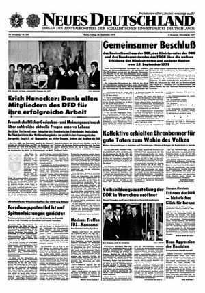 Neues Deutschland Online-Archiv on Sep 28, 1979