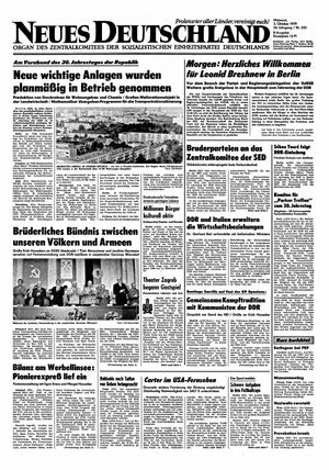 Neues Deutschland Online-Archiv vom 03.10.1979