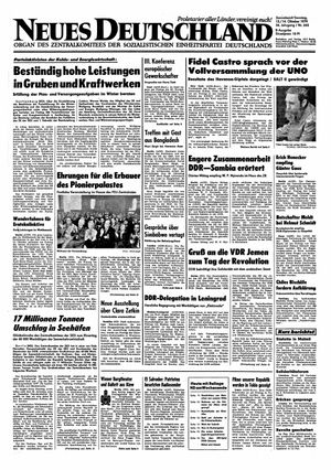 Neues Deutschland Online-Archiv vom 13.10.1979