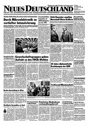 Neues Deutschland Online-Archiv vom 16.10.1979
