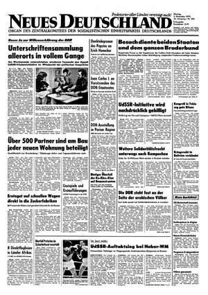 Neues Deutschland Online-Archiv vom 05.11.1979