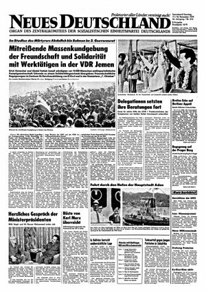 Neues Deutschland Online-Archiv vom 17.11.1979