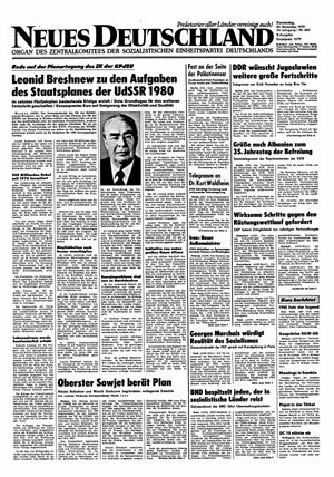 Neues Deutschland Online-Archiv vom 29.11.1979