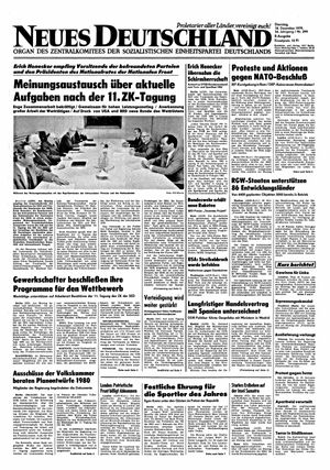 Neues Deutschland Online-Archiv vom 18.12.1979