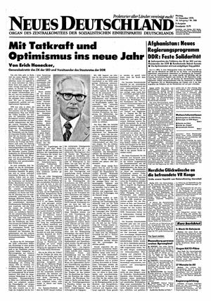 Neues Deutschland Online-Archiv vom 31.12.1979