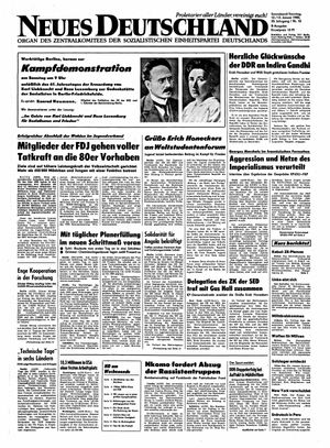 Neues Deutschland Online-Archiv vom 12.01.1980