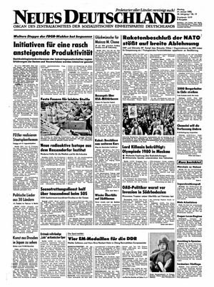 Neues Deutschland Online-Archiv vom 21.01.1980