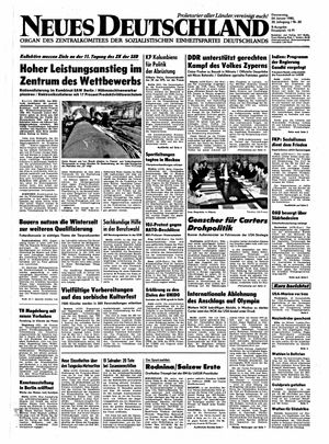 Neues Deutschland Online-Archiv vom 24.01.1980