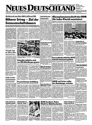 Neues Deutschland Online-Archiv vom 30.01.1980
