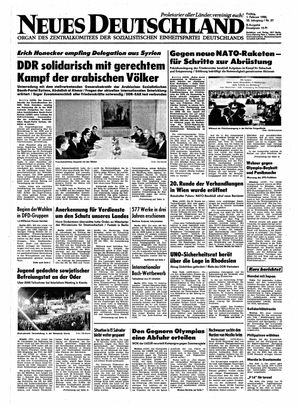 Neues Deutschland Online-Archiv vom 01.02.1980