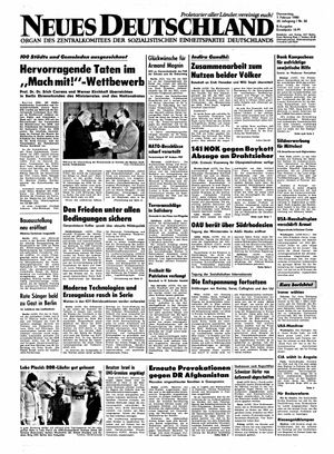 Neues Deutschland Online-Archiv vom 07.02.1980