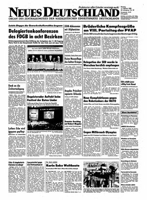 Neues Deutschland Online-Archiv vom 11.02.1980