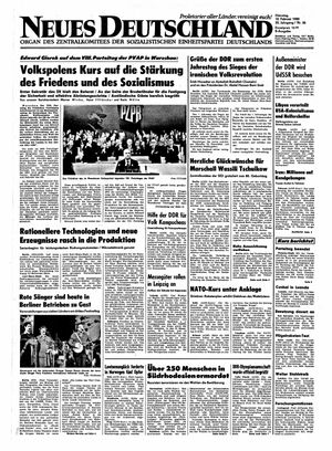 Neues Deutschland Online-Archiv vom 12.02.1980
