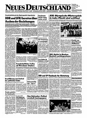 Neues Deutschland Online-Archiv on Feb 14, 1980