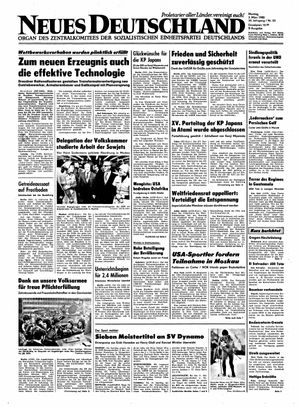 Neues Deutschland Online-Archiv vom 03.03.1980