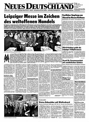 Neues Deutschland Online-Archiv vom 10.03.1980