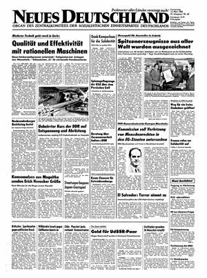 Neues Deutschland Online-Archiv vom 13.03.1980