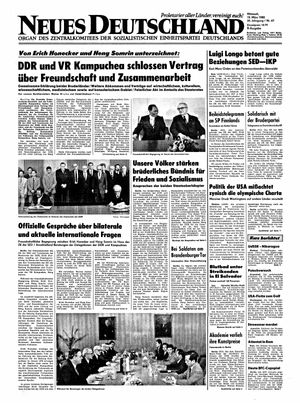 Neues Deutschland Online-Archiv vom 19.03.1980