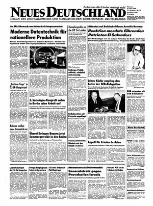 Neues Deutschland Online-Archiv vom 26.03.1980