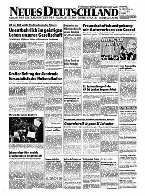 Neues Deutschland Online-Archiv vom 27.03.1980