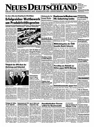 Neues Deutschland Online-Archiv vom 16.04.1980