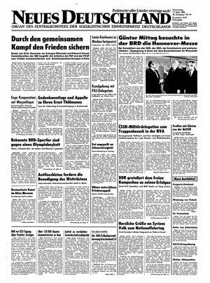 Neues Deutschland Online-Archiv vom 17.04.1980
