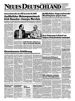 Neues Deutschland Online-Archiv vom 26.04.1980