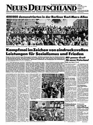 Neues Deutschland Online-Archiv vom 02.05.1980