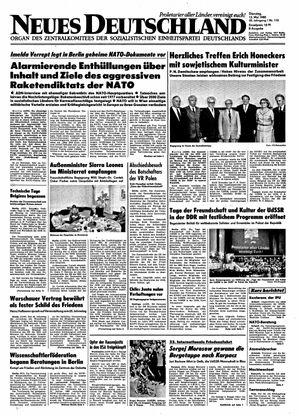 Neues Deutschland Online-Archiv vom 13.05.1980
