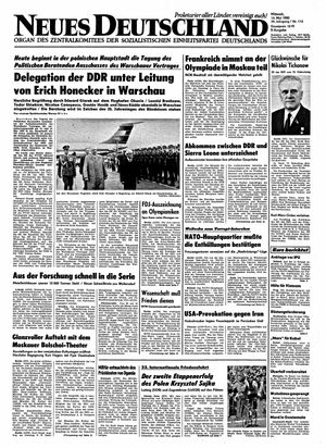 Neues Deutschland Online-Archiv vom 14.05.1980