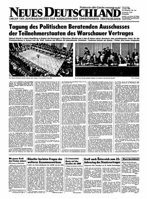 Neues Deutschland Online-Archiv vom 15.05.1980