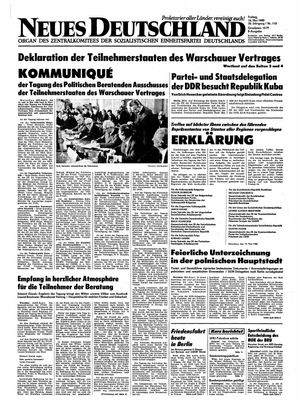 Neues Deutschland Online-Archiv vom 16.05.1980