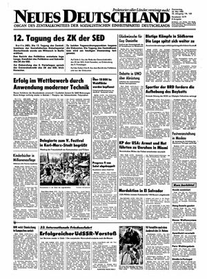 Neues Deutschland Online-Archiv vom 22.05.1980