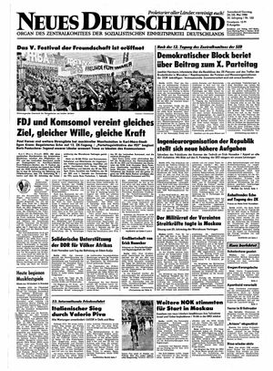Neues Deutschland Online-Archiv vom 24.05.1980