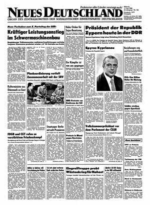 Neues Deutschland Online-Archiv vom 11.06.1980