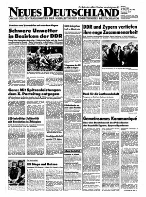 Neues Deutschland Online-Archiv vom 16.06.1980