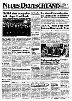 Neues Deutschland Online-Archiv vom 18.06.1980