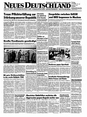 Neues Deutschland Online-Archiv vom 01.07.1980
