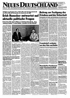 Neues Deutschland Online-Archiv vom 05.07.1980