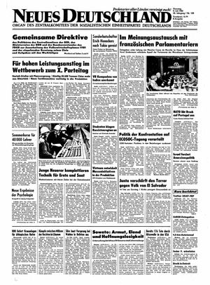 Neues Deutschland Online-Archiv vom 08.07.1980