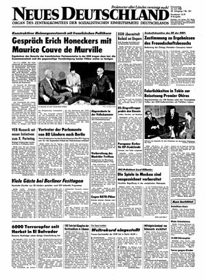 Neues Deutschland Online-Archiv vom 10.07.1980