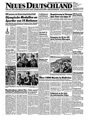 Neues Deutschland Online-Archiv vom 25.07.1980