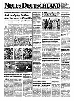 Neues Deutschland Online-Archiv vom 02.08.1980