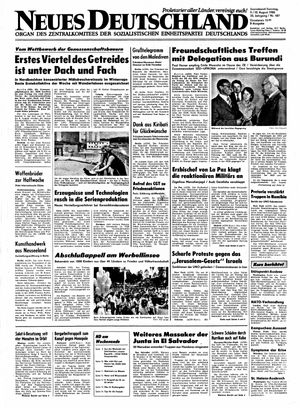 Neues Deutschland Online-Archiv vom 09.08.1980