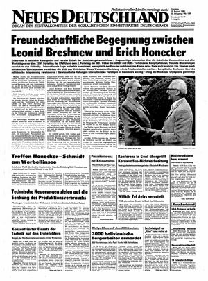 Neues Deutschland Online-Archiv vom 12.08.1980