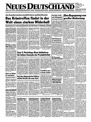 Neues Deutschland Online-Archiv vom 13.08.1980