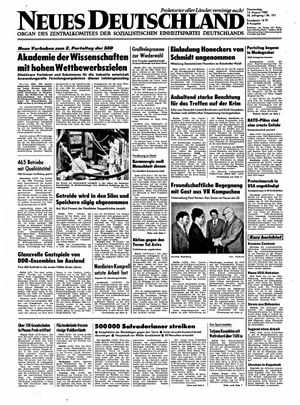 Neues Deutschland Online-Archiv vom 14.08.1980
