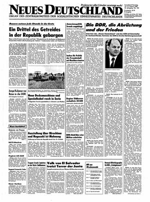 Neues Deutschland Online-Archiv vom 16.08.1980