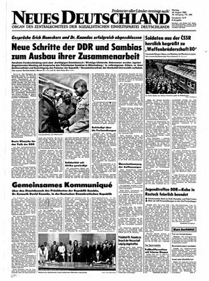 Neues Deutschland Online-Archiv vom 25.08.1980